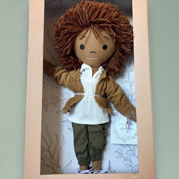 NWT NIB Harperiman Ashton 14” Handmade Linen Dolls of Color - Picture 3 of 10